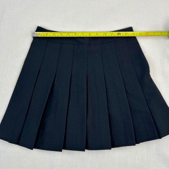 NWOT Black pleated Mini skirt With Shorts Size XS - Picture 5 of 8